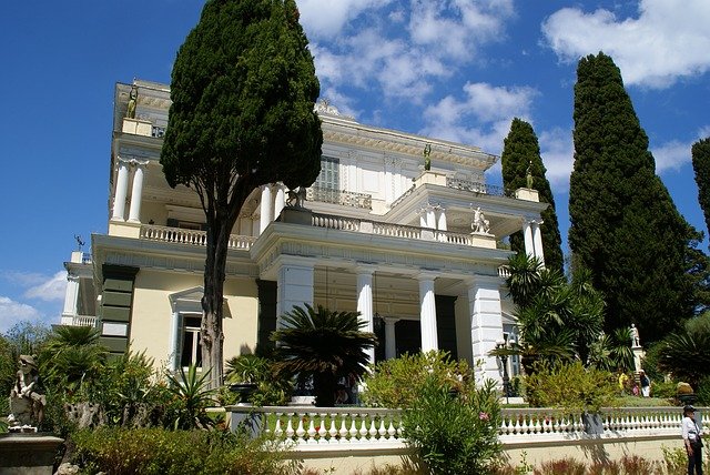 vila v Řecku